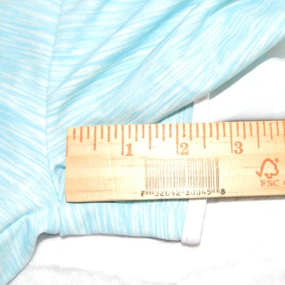 Shosho Blue Space Dye Athletic Shorts Sz L Drawstring Pockets Running Track NWT - Picture 6 of 7